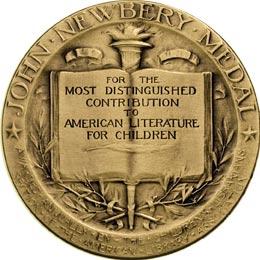 Image of the Jhon Newbery Medal for the Most Distinguished Contribution to American Literature for Children