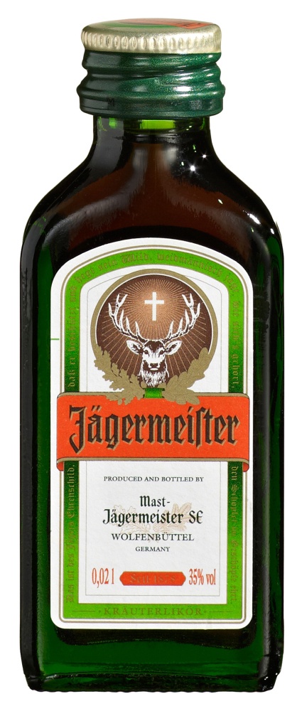 image of a 50ml bottle of Jagermeister 