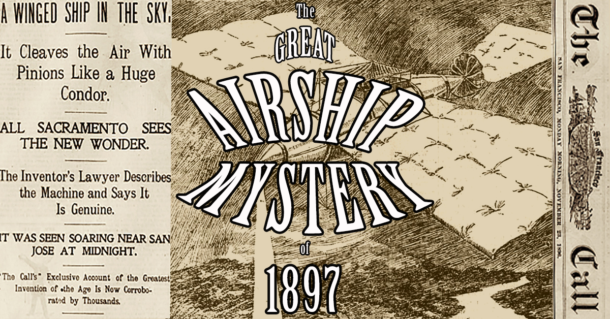 Featured image for Of Books and Booze, Episode 22 — The Airship Mystery of 1897