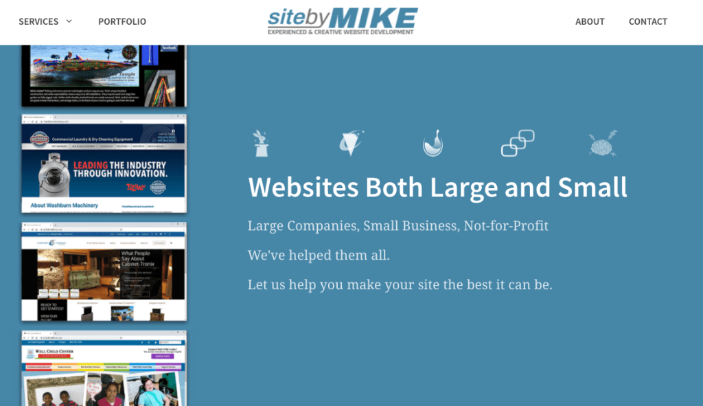 Homepage image for SiteByMike.com