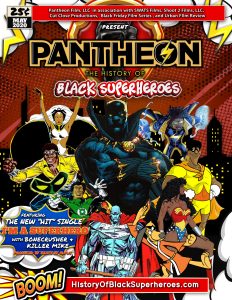 DVD cover art for the documentary The History of Black Superheroes directed by Terrell Taylor