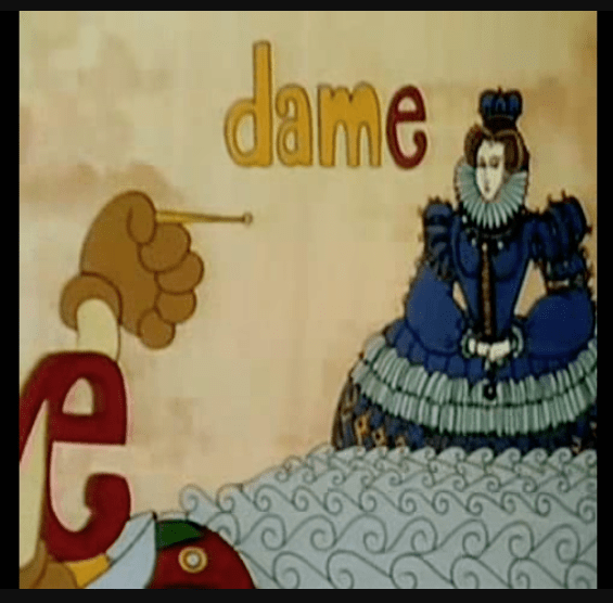 Image from the Silent E cartoon from The Electric Company