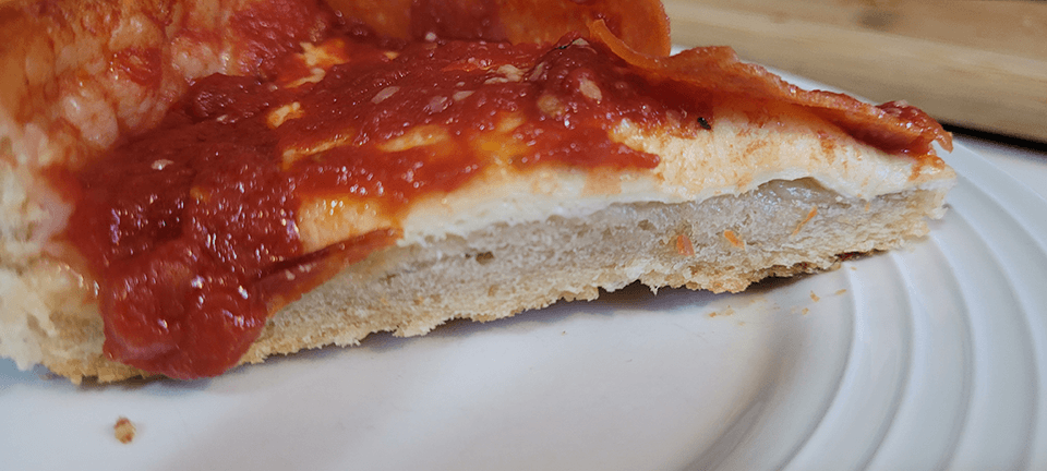 Slice of Pizzeria Uno's Deep Dish